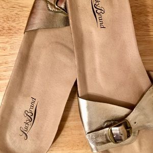 Lucky brand gold sandals size 7.5